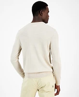 Alfani Men's Long-Sleeve V-Neck Merino Sweater, Created for Macy's