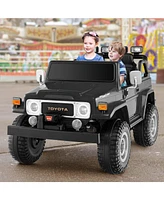 Sugift 12V 2-Seat Licensed Kids Ride On Toyota FJ40 Car with 2.4G Remote Control