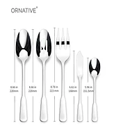 Ornative Yesenia Satin Piece Flatware Set