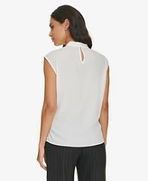 Calvin Klein Women's Twist-Front Cap-Sleeve Top