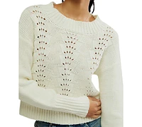 Free People Women's Bell Song Texture-Knit Sweater