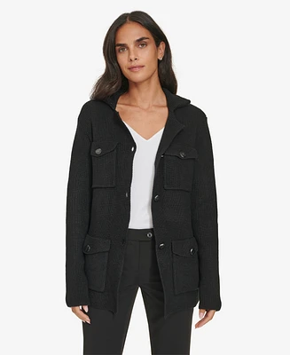 Calvin Klein Women's Knit Belted Jacket