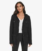 Calvin Klein Women's Knit Belted Jacket