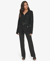 Calvin Klein Women's Knit Belted Jacket