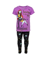 Nightmare Before Christmas Little Girls T-Shirt and Leggings Outfit Set