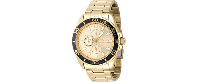 Invicta Men's 47577 Pro Diver Quartz Chronograph Gold Dial Watch