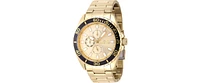 Invicta Men's 47577 Pro Diver Quartz Chronograph Gold Dial Watch