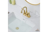 Casainc 4 Inch 2-Handle Centerset Bathroom Sink Faucet