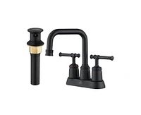 Casainc 4 Inch 2-Handle Centerset Bathroom Sink Faucet