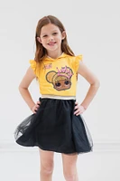 L.o.l. Surprise! Queen Bee Girls Mesh Dress Toddler to Big Kid