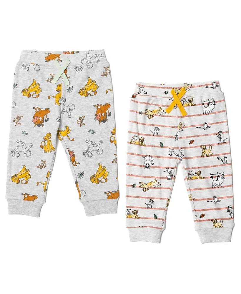 Disney Baby Boys Mickey Mouse Lion King 2 Pack Pants Newborn to