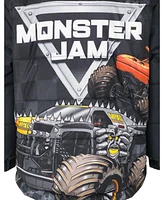 Monster Jam Boys Zip Up Puffer Jacket to Grave Digger El Toro Loco Megalodon