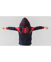 Spider-Man Boys Marvel Spider-Verse Fleece Zip Up Hoodie