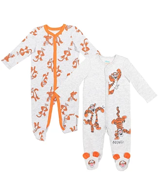 Disney Baby Boys Winnie the Pooh Lion King Monsters Inc. Pixar Toy Story 2 Pack Sleep N' Play Coveralls Newborn to