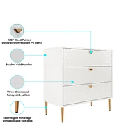 Boyel Living 32"Tall 3-Drawer Storage Cabinet Dresser Chest