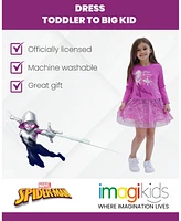 Marvel Toddler Girls Spider-Man Spider-Gwen Ghost Spider French Terry Dress to