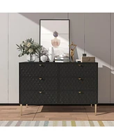Boyel Living 47.8"W 6-Drawer Storage Cabinet Dresser & Chest
