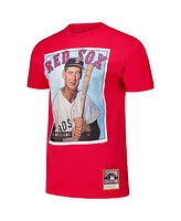 Mitchell & Ness Men's Ted Williams Red Boston Sox Cooperstown Collection Collectors Connection T-Shirt