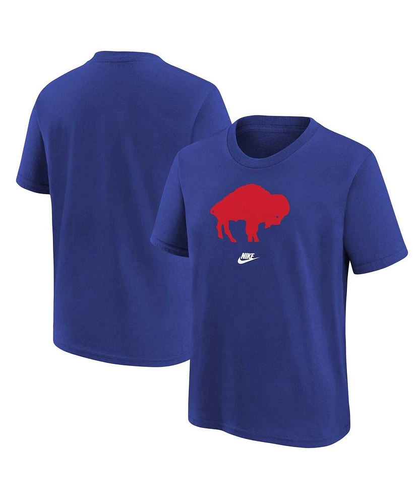 Nike Big Boys and Girls Royal Buffalo Bills Rewind Essential T-Shirt