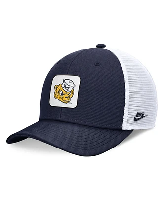 Nike Men's Navy/White Michigan Wolverines Legacy Mascot Trucker Adjustable