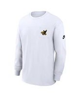 Nike Men's White Iowa Hawkeyes Legacy Max90 Pocket Long Sleeve T-Shirt