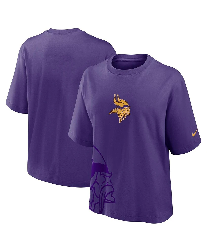 Nike Women's Purple Minnesota Vikings Boxy T-Shirt