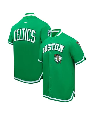 Pro Standard Men's Kelly-Green Boston Celtics Classic Warm-Up Full-Snap Jacket