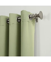 Collections Etc Greenwich Woven Energy-Saving Blackout Panels