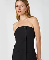 French Connection Women's Azra Strapless Twill Mini Dress