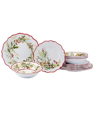 Certified International Christmas Gatherings 12 Pc. Dinnerware Set, Service for 4