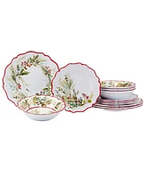 Certified International Christmas Gatherings 12 Pc. Dinnerware Set, Service for 4