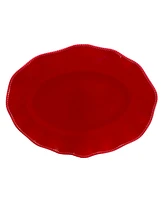 Certified International Perlette Red 2-Pc. Platter Set