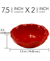 Certified International Perlette Red All Purpose Bowls, Set of 4