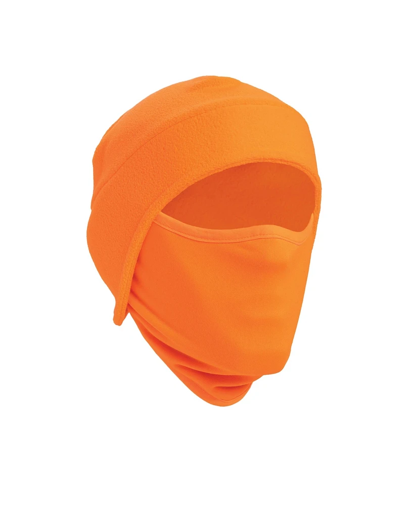 Muk Luks Men's Unisex Spandex/Fleece Hat with Mask, Blaze, One