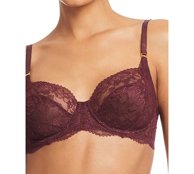 Lauren Ralph Women's Unlined Lace Full Coverage Bra 4L0026