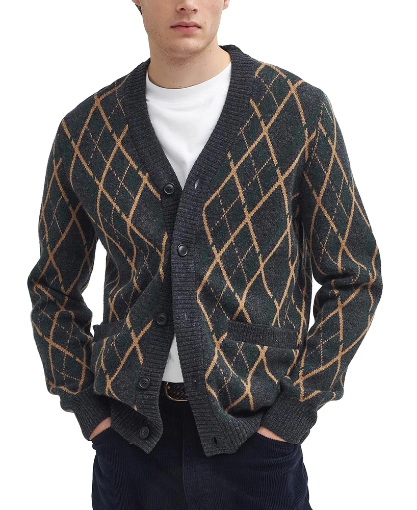 Barbour Men's Ferguson Argyle Wool Cardigan