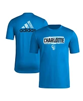 Adidas Men's Blue Charlotte Fc Local Pop Aeroready T-Shirt