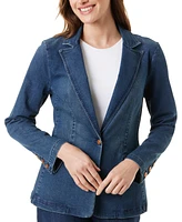 Gloria Vanderbilt Women's Fitted Denim Blazer