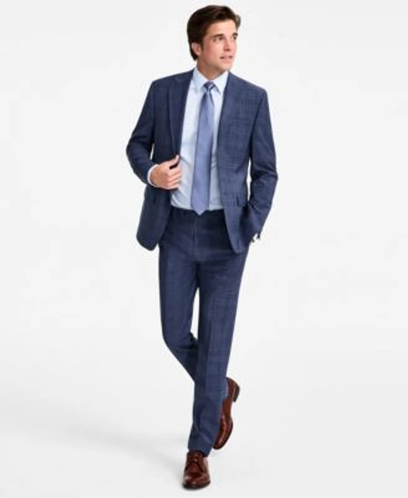 Calvin Klein Mens Slim Fit Wool Blend Suit Separates