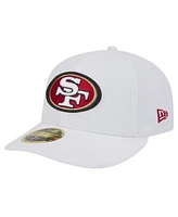 New Era Men's White San Francisco 49ers Omaha Low Profile 59FIFTY Fitted Hat