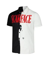 Reason Men's and Women's Black Scarface Split Woven Button-Up Shirt