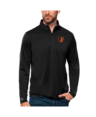 Antigua Men's Baltimore Orioles Tribute Quarter-Zip Pullover Top