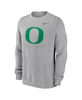 Nike Men's Heather Gray Oregon Ducks Primetime Evergreen Fleece Pullover Sweatshirt