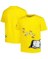 Freeze Max Big Boys and Girls Yellow Peanuts Snoopy Sleep T-Shirt