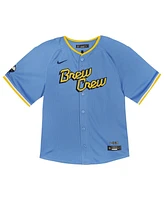 Nike Toddler Christian Yelich Powder Blue Milwaukee Brewers City Connect Limited Player Jersey