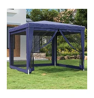 vidaXL Party Tent with 4 Mesh Sidewalls 9.8'x9.8' Hdpe