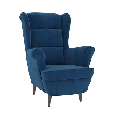 vidaXL Armchair Blue Velvet