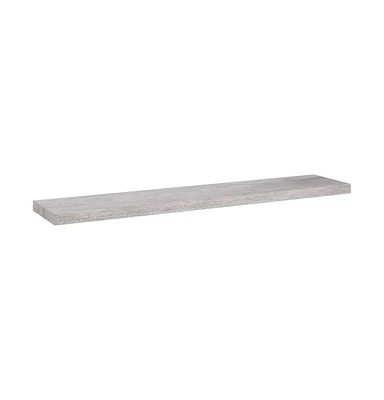 vidaXL Floating Wall Shelf Concrete Gray 47.2"x9.3"x1.5" Mdf