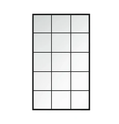 vidaXL Wall Mirror Black 39.4"x23.6" Metal