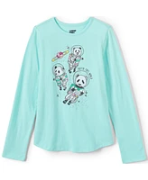 Lands' End Girls Long Sleeve Graphic Tee